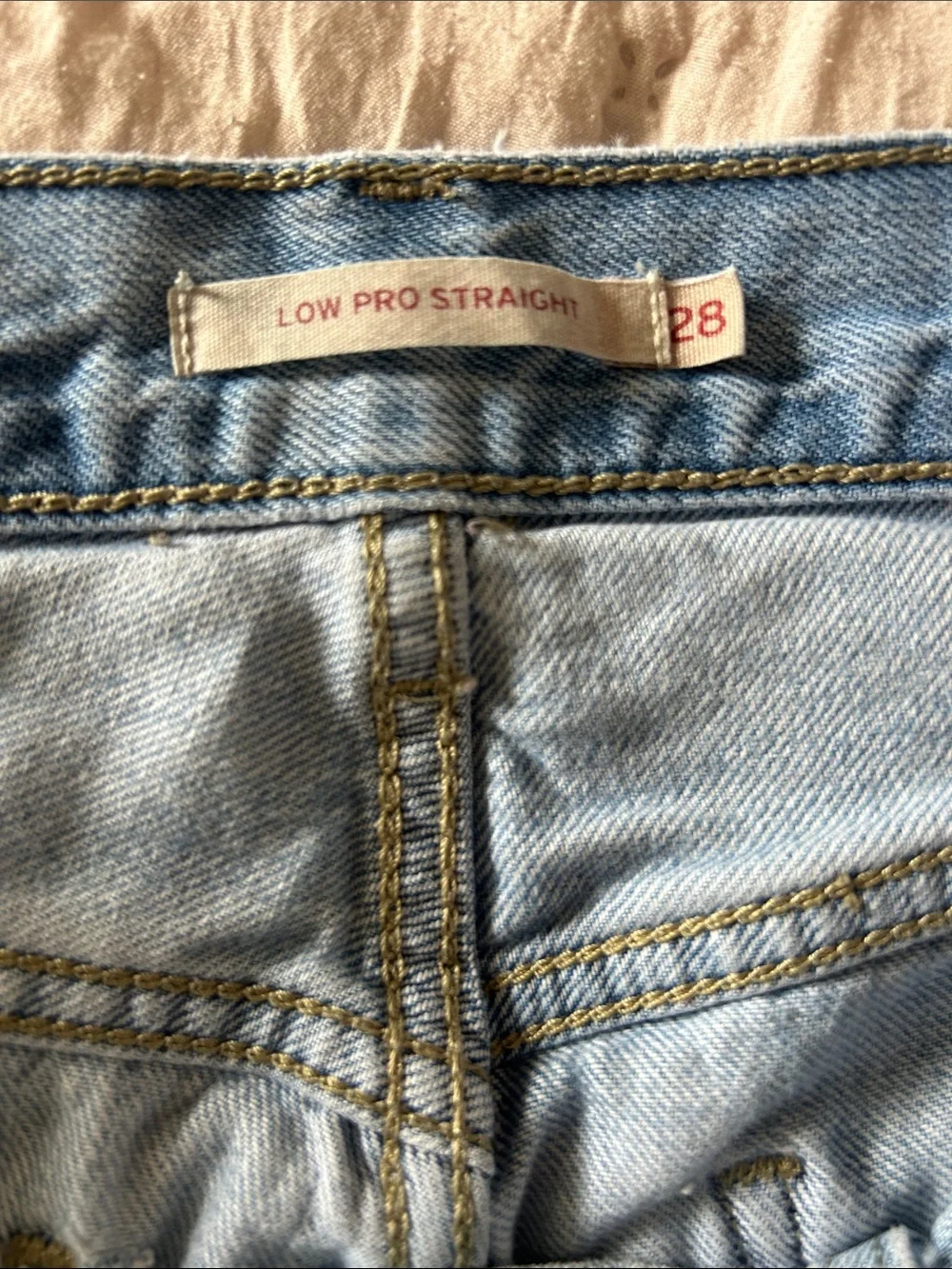 Levi's Light Blue Straight Leg Jeans - Picture 4 of 10